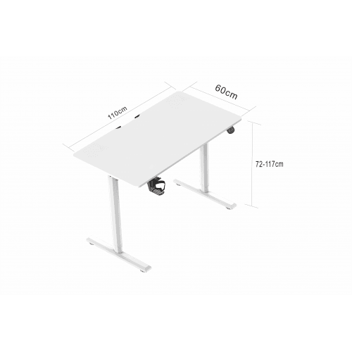 MSW Electric Standing Desk, 110 x 60 cm Steel Adjustable Height Desk, Quick Assembly, Ultra-Quiet Motor - V3-1160 - Toytexx MSW Electric Standing Desk, 110 x 60 cm Steel Adjustable Height Desk, Quick Assembly, Ultra-Quiet Motor - V3-1160 - Toytexx